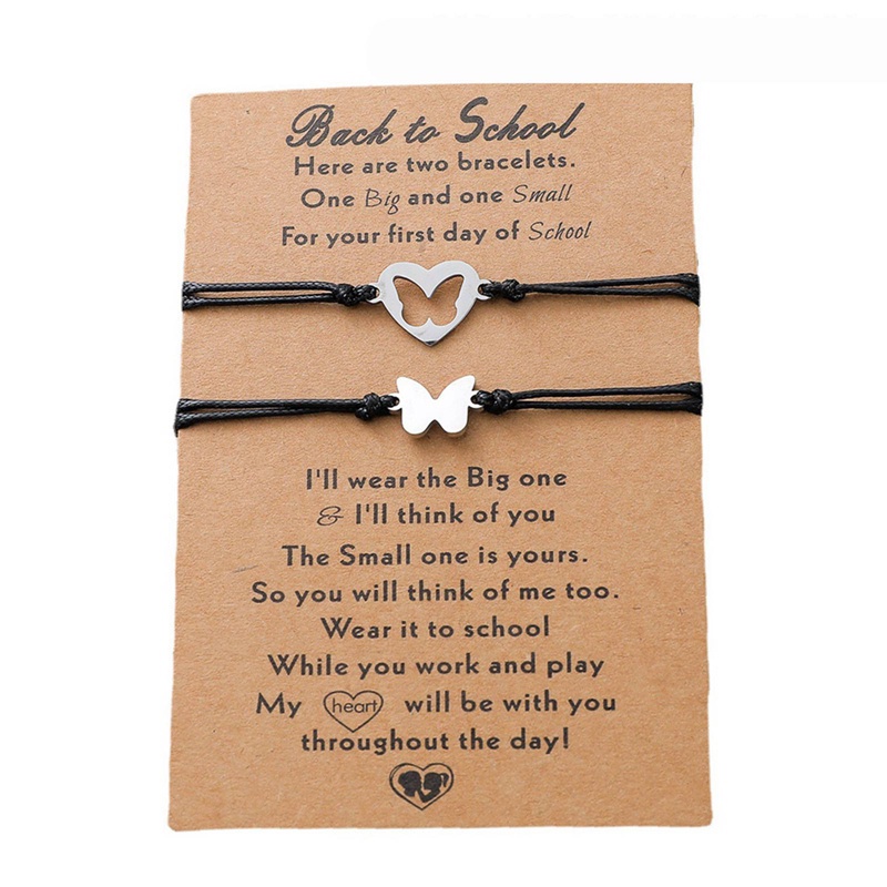 Bộ 2 Vòng Tay Hình Bướm Rỗng Cho Mẹ Và Con Gái