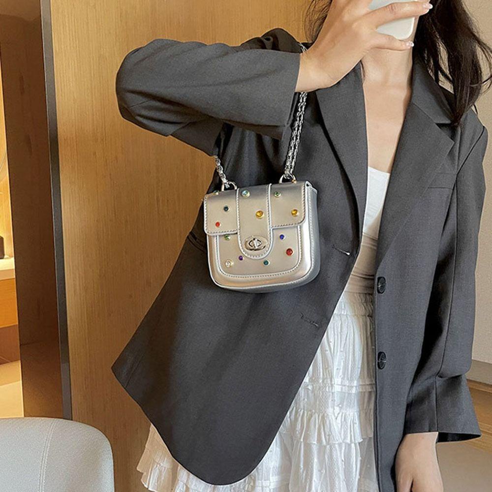 DYRUIDOJ Túi Đeo Vai / Kẹp Nách Hình Vuông Bằng Da Pu Nhiều Màu Sức Chứa Lớn Thời Trang Cho Nữ