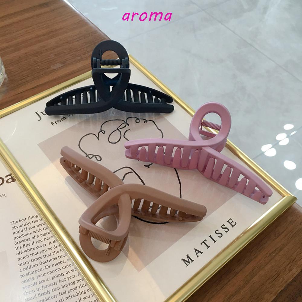 AROMA Kẹp Tóc Càng Cua Hình Chữ Thập Đơn Giản Thời Trang Cho Nữ