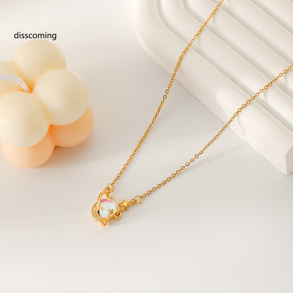 Áo Khoác SL SL Kiểu Dáng Trẻ Trung Năng Động| Vòng cổ Mặt Hình Hành Tinh Đính Đá Mặt Trăng Thời Trang