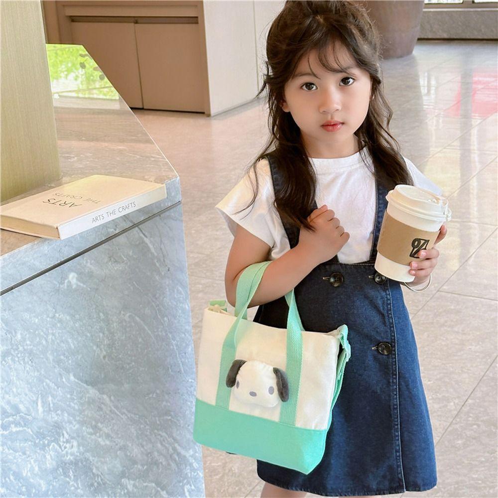 DYRUIDOJ Túi Đeo Chéo Vai Sức Chứa Lớn Hình Cinnamoroll Melody Kuromi Cho Trẻ Em