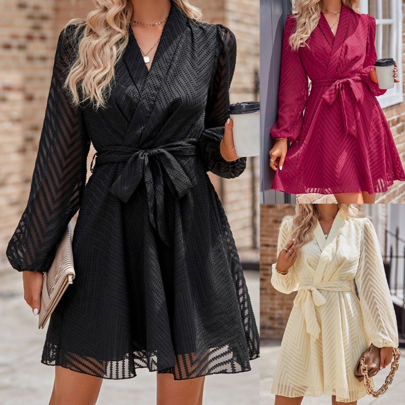 Đầm Dáng Rộng Cổ Chữ V Thời Trang Mùa Hè Cho Nữ