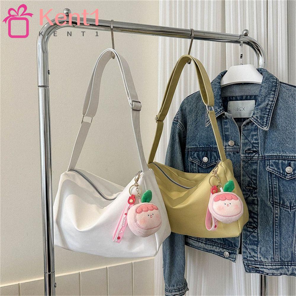 KENT1 Túi Đeo Chéo Da PU Sức Chứa Lớn Màu Trơn Hợp Thời Trang Cho Nữ