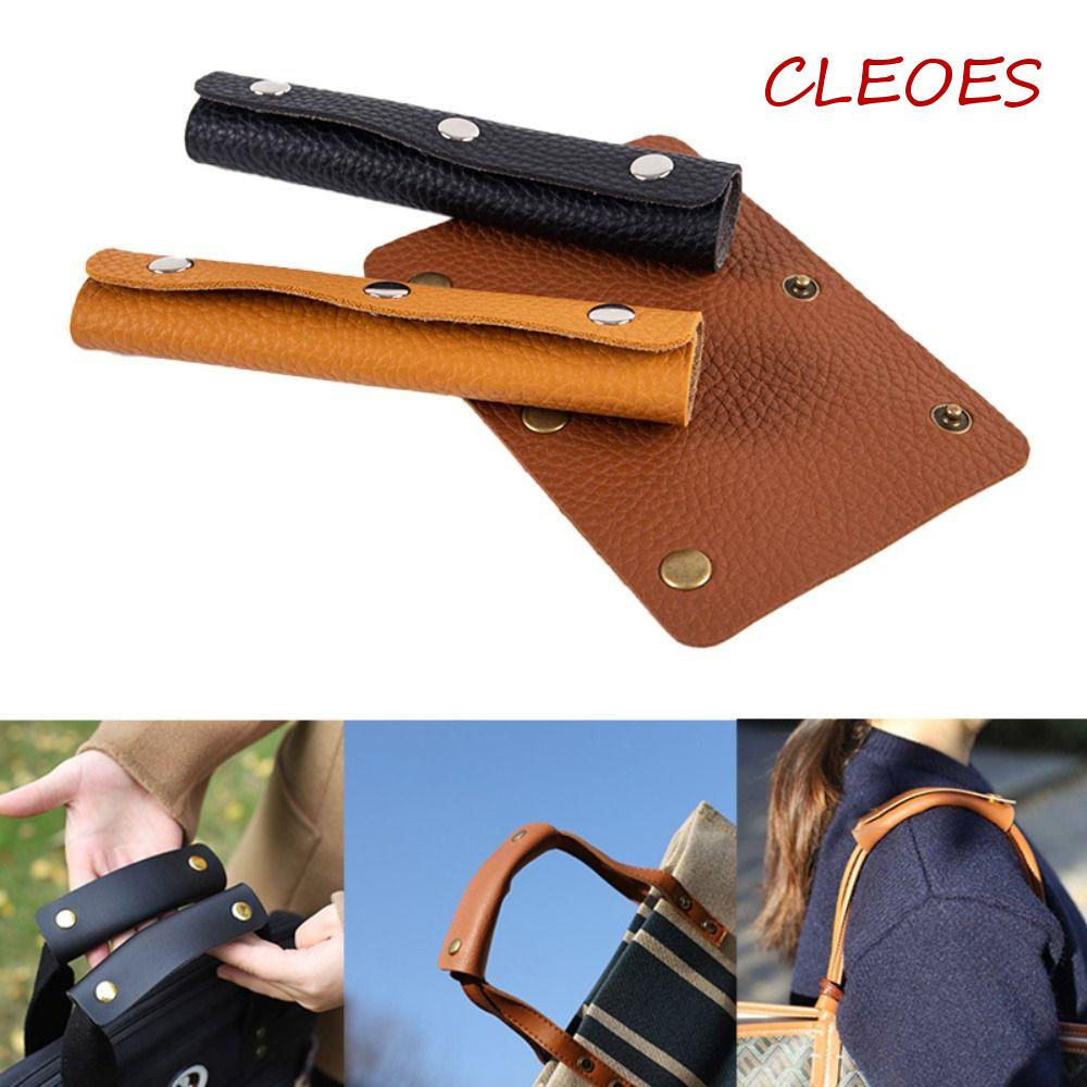 CLEOES Vỏ Bọc Tay Cầm Xe Đẩy Hành Lý Bằng Da PU Chống Nước