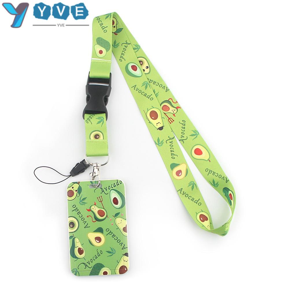 YVE Móc Khóa Màu Xanh Bơ Dacron Hoạt Hình Có Dây Buộc Cho Văn Phòng