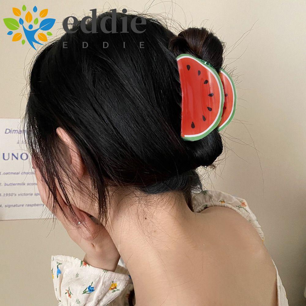 26EDIE Kẹp Tóc Càng Cua / Quả Kiwi / Chanh Phong Cách Ins Sáng Tạo Phong Cách Hàn Quốc Dành Cho Bạn Gái