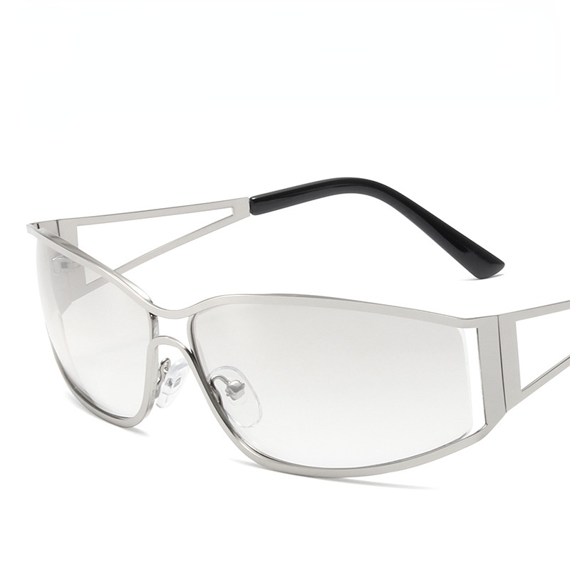 Kính Mát Gọng Vuông Kim Loại Thời Trang Cho Nam Nữ