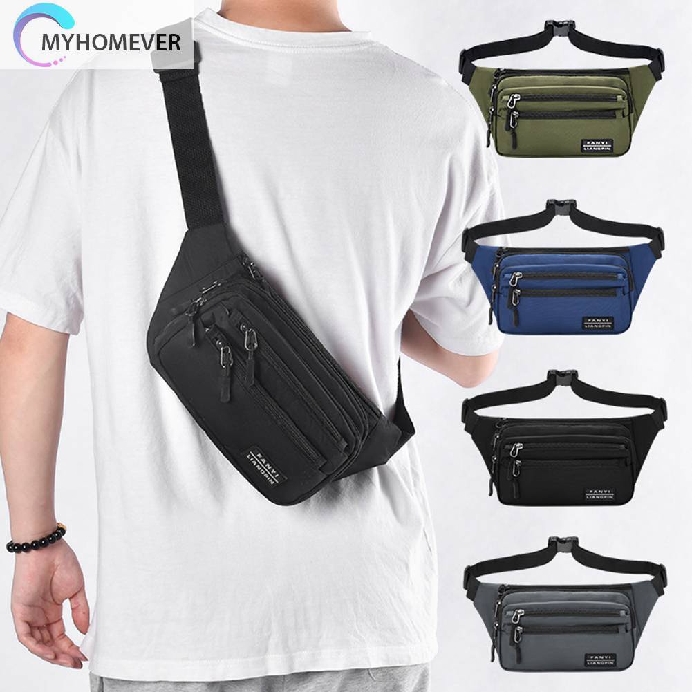 Túi Đeo Chéo Ngực Bằng Da PU 400D Chống Văng Nước Tiện Dụng Mang Theo Du Lịch