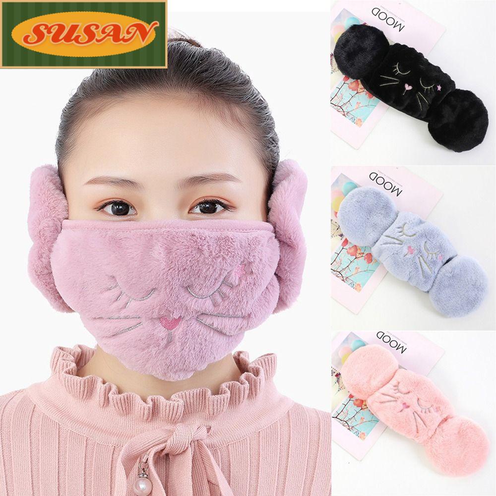 SUSANS Chụp Tai Chống Gió Lạnh Tiện Dụng Cho Nữ Khi Đạp Xe