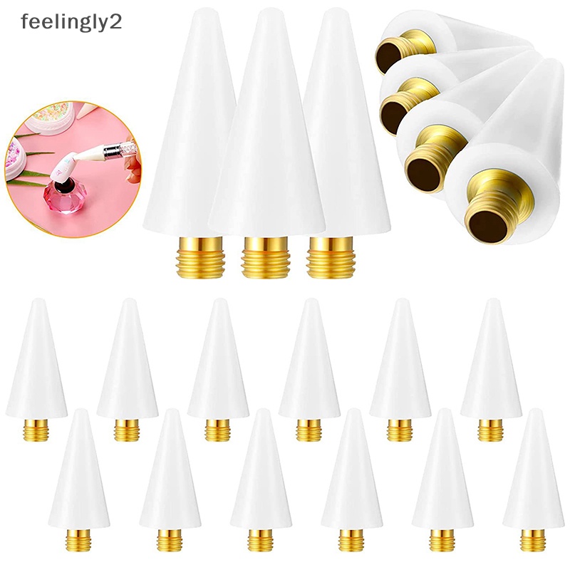 Set 5 Đầu Bút Chì Thay Thế Đính Đá Trang Trí Móng Tay