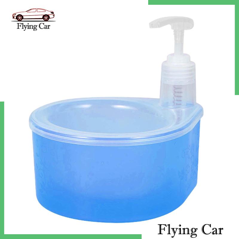 Bình Đựng Xà Phòng Dạng Lỏng 1L 2 Trong 1 Kèm Giá Đỡ Xốp Tiện Dụng Cho Gia Đ