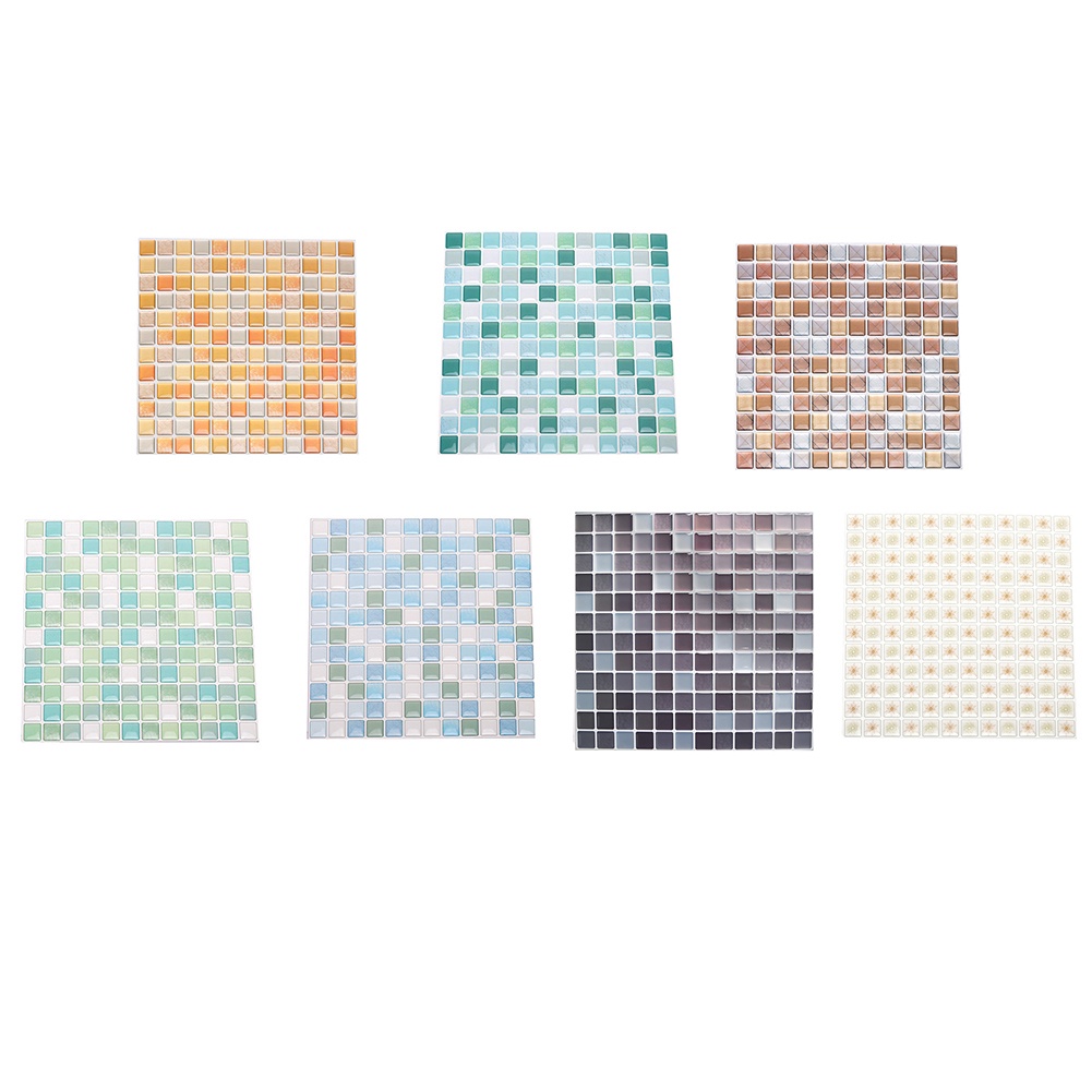 Miếng Dán Trang Trí Sàn Nhà Họa Tiết Mosaic 3D DIY