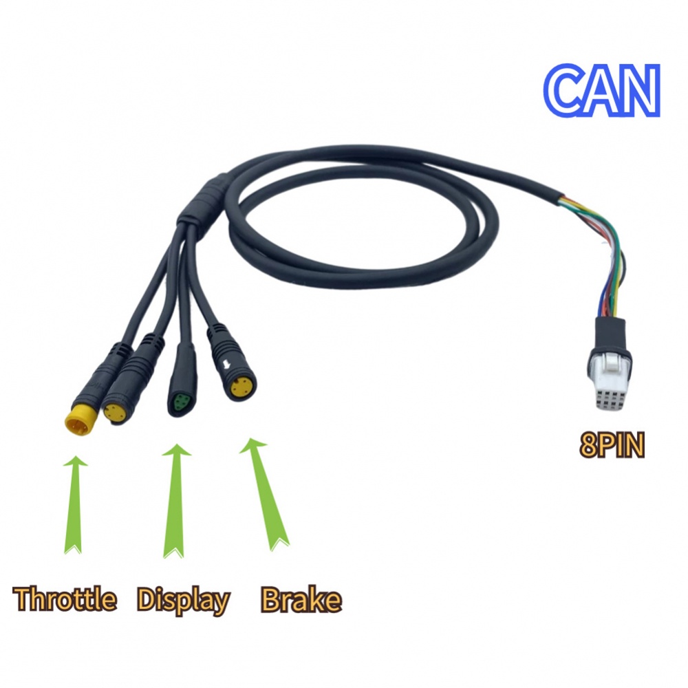 Dây Cáp Động Cơ 1T4 Cho Bafang M400 G330 G510 M620 Can / Uart Kèm 130x