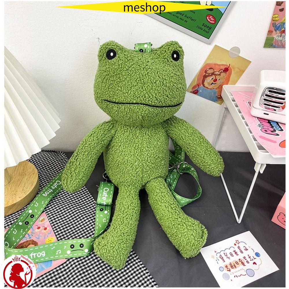 ME Ba Lô Đeo Vai Đính Búp Bê Ếch Dễ Thương Cho Nữ
