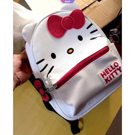 Ba Lô Da PU Mini In Họa Tiết Hoạt Hình Sanrio Hello Kitty Thanh Lịch Cho Nữ