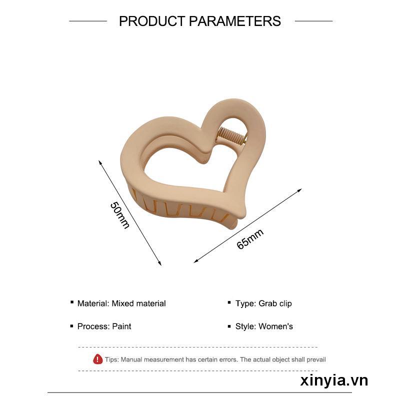 Kẹp Tóc Nhựa Hình Trái Tim Màu Kẹo Ngọt Thời Trang Cho Nữ