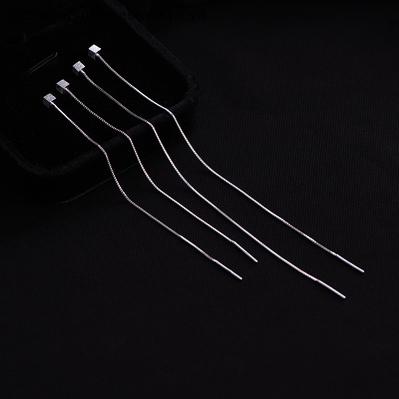 Bông Tai Dáng Dài Tua Rua Phong Cách Đơn Giản Thời Trang Cho Nữ