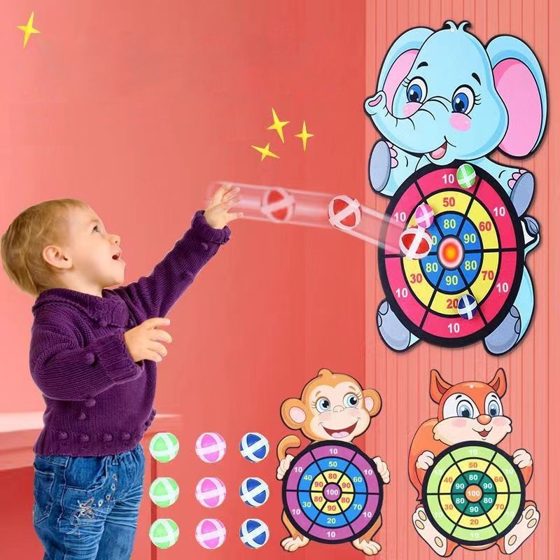 Đồ Chơi Phi Tiêu Dính Hình Thú Hoạt Hình Giáo Dục Cho Trẻ Em