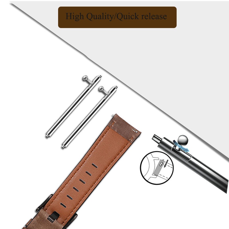 Dây Đeo Tay Bằng Da Bò Chất Lượng Cao 20mm Cho Đồng Hồ Thông Minh Samsung Galaxy Watch 6 Classic 47mm Watch 5 4