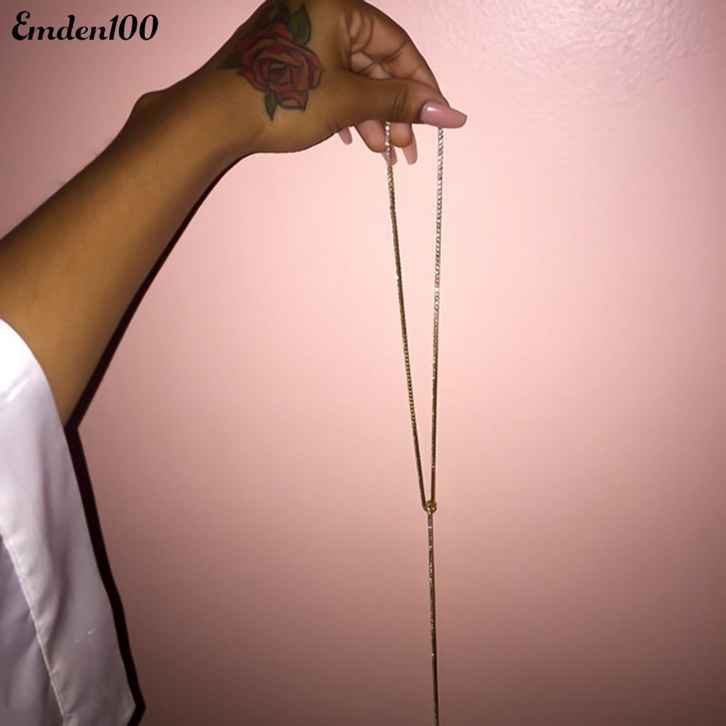 Vòng Cổ Choker Dáng Dài Đính Đá Thời Trang Cá Tính