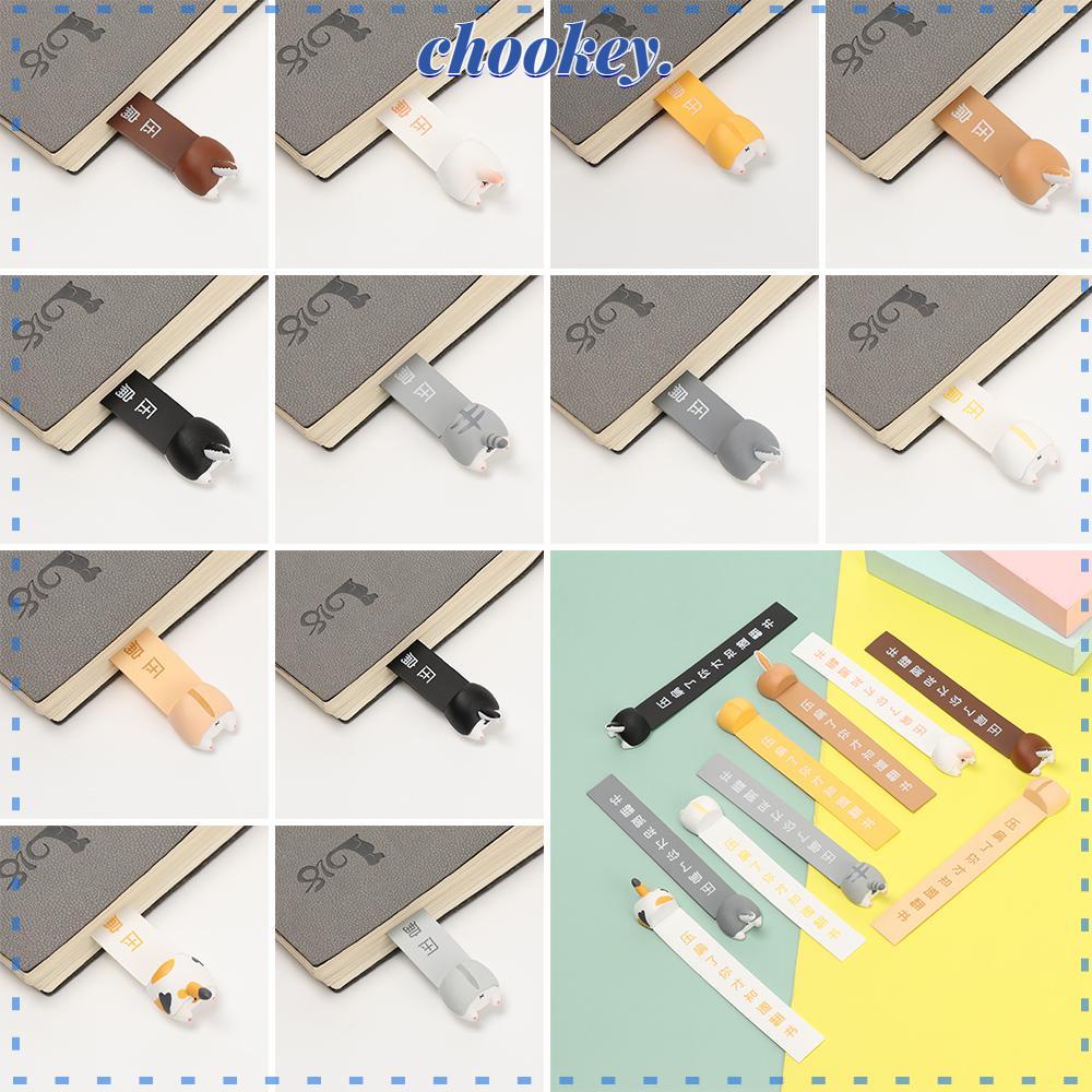 CHOOKEY Thẻ Đánh Dấu Trang Sách DIY Tiện Dụng