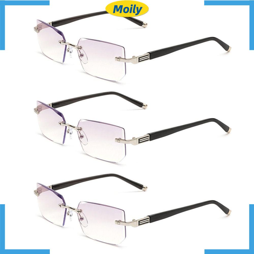 MOILYVN Kính Đọc Sách Gọng Vuông Chống Ánh Sáng Xanh Thiết Kế Đơn Giản