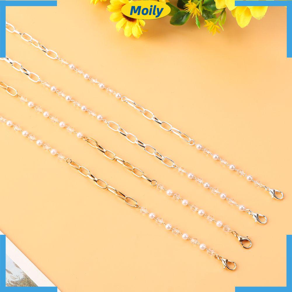 MOILYVN Dây Xích Kim Loại Đeo Kính Mát Thời Trang Cho Nữ