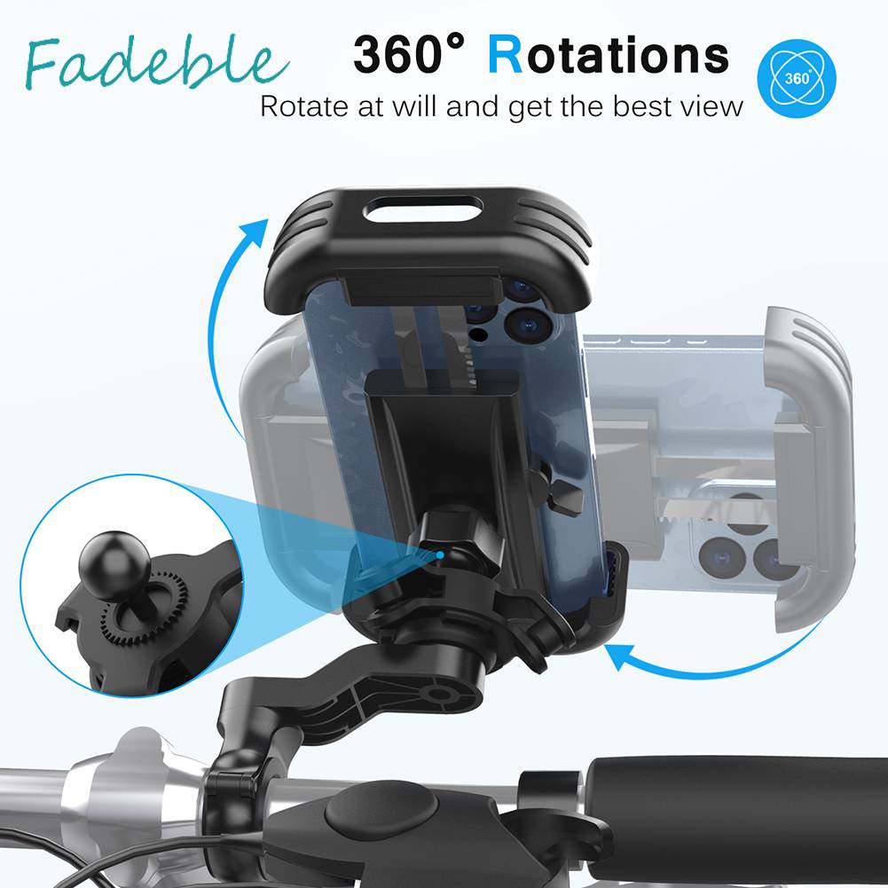 Giá Đỡ Điện Thoại Gắn Xe Đạp Leo Núi / Mô Tô Địa Hình Giảm Xóc