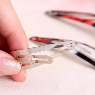 Phôi kẹp tóc màu bạc nhiều size (set 10 cái) - Tada craft