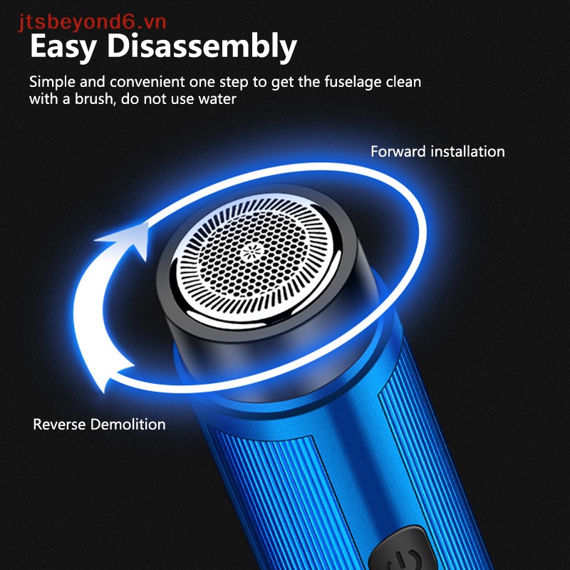 Mini USB Máy cạo râu điện dao cạo xách tay quay cắt đầu râu râu râu tông đơ cửa hàng