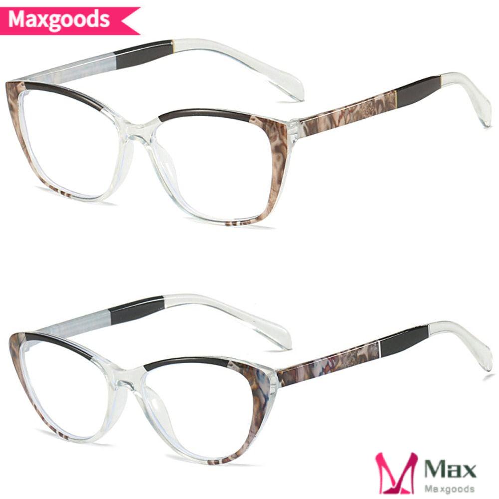 MAXG Kính Đọc Sách Gọng Hoa Siêu Nhẹ Phong Cách Vintage Thanh Lịch