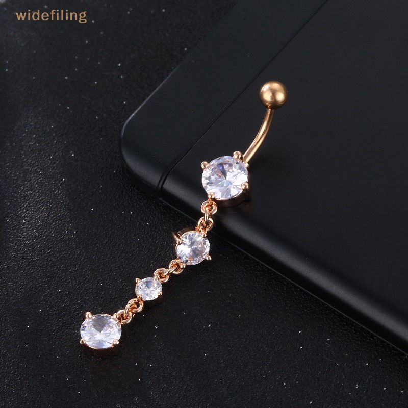 Khuyên Rốn Đính Đá Zircon Lấp Lánh Thời Trang Cho Nữ