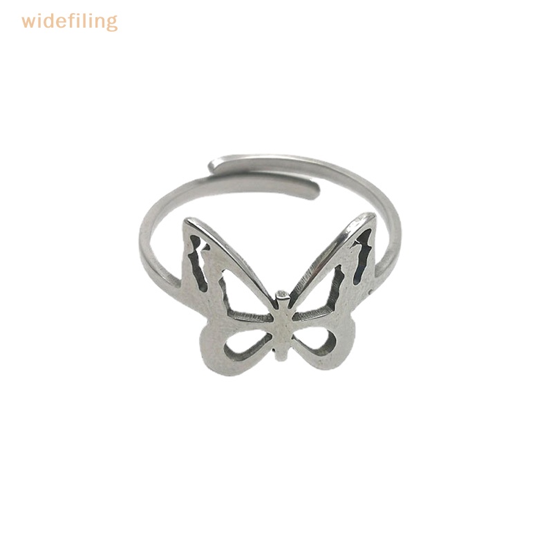 Nhẫn Hình Bướm Thiết Kế Tối Giản Có Thể Điều Chỉnh Kích Cỡ