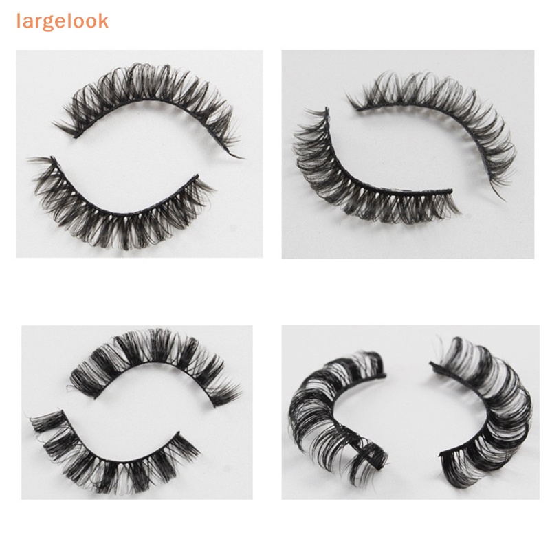 Set 10 Cặp Lông Mi Giả 3D Dài Tự Nhiên Bằng Lông Chồn Trang Điểm Mắt Ngắn