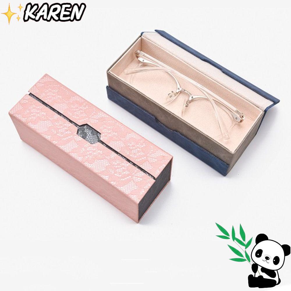 KAREN Hộp Đựng Mắt Kính 2 Tầng Tiện Dụng Giá Đỡ