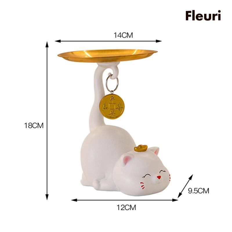 Giá Đỡ Chìa Khóa Hình Mèo Điêu Khắc Độc Đáo Trang Trí Bàn Ăn / Nhà Hàng / Tiệc Cưới