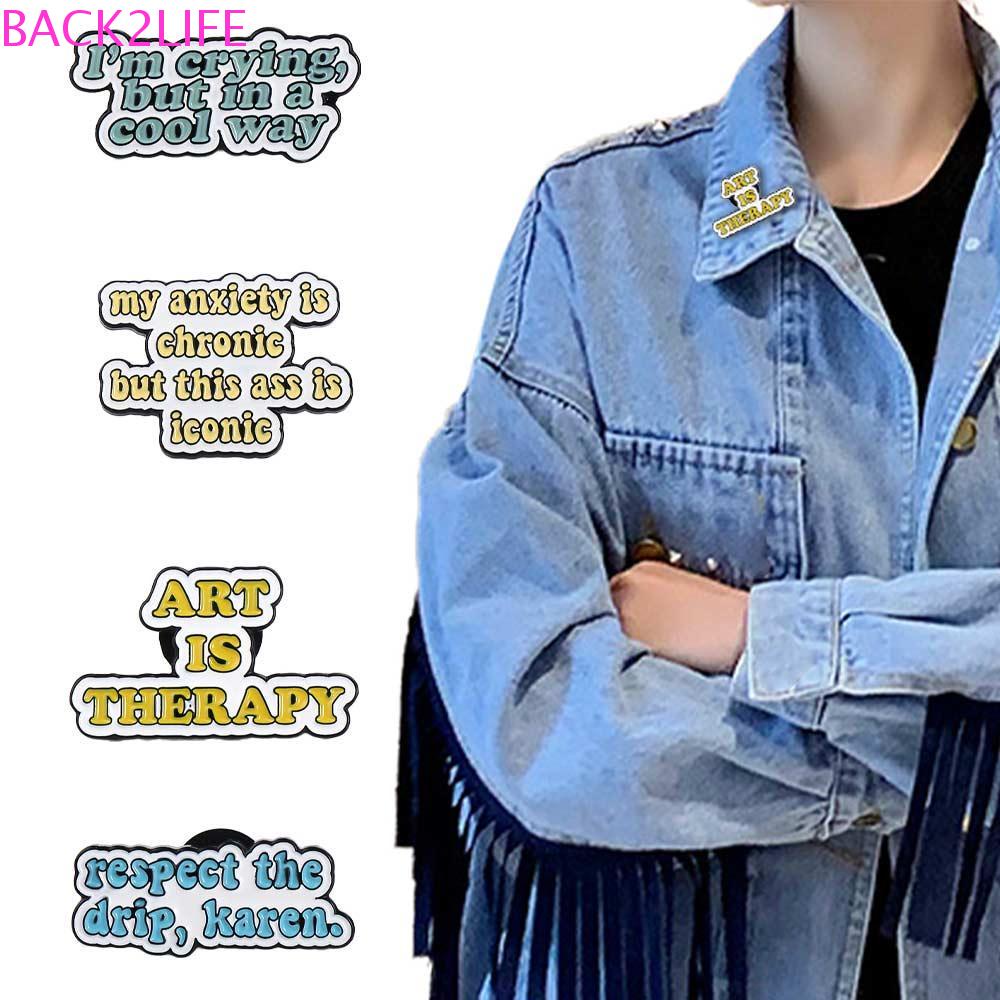 BACK2LIFE Ghim Cài Áo Tráng Men Hình Nghệ Thuật Dễ Thương Vui Nhộn Làm Kỷ Niệm Du Lịch