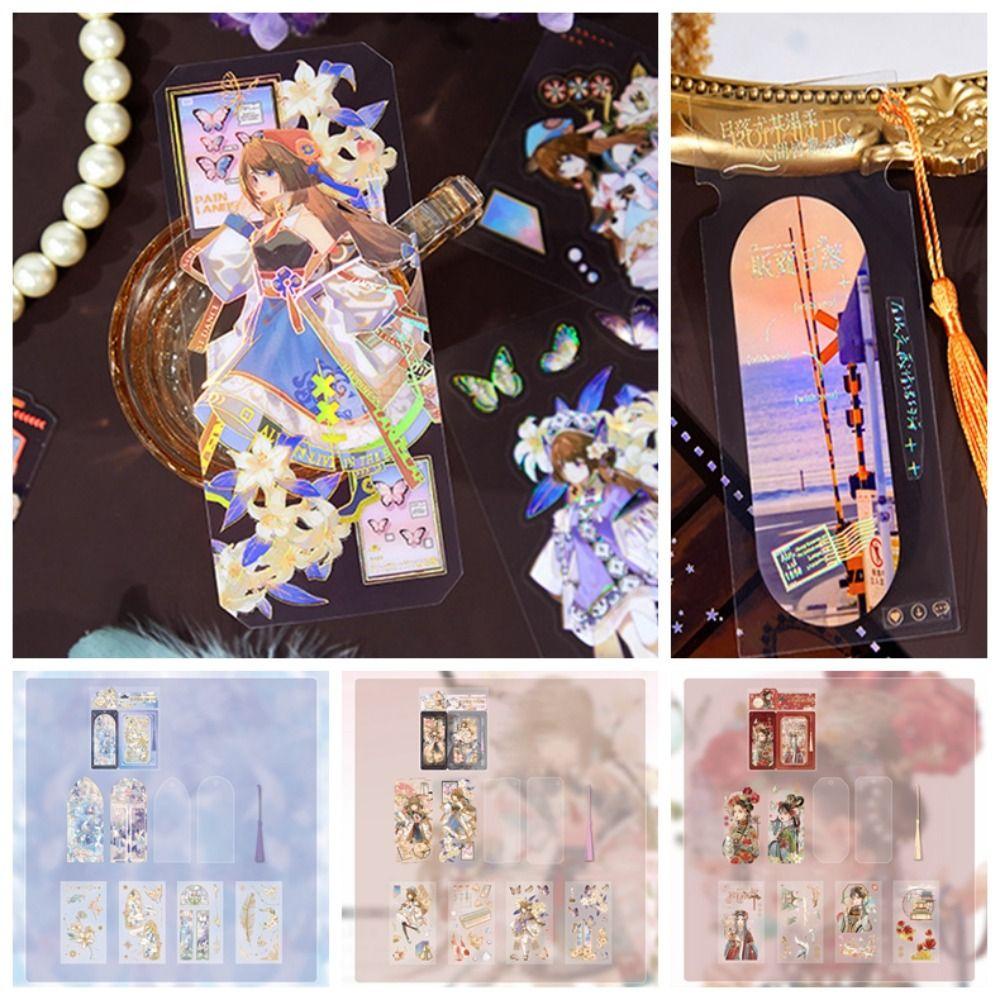 LLOYD Miếng Dán Đánh Dấu Sách Họa Tiết Hoạt Hình Đáng Yêu Sáng Tạo