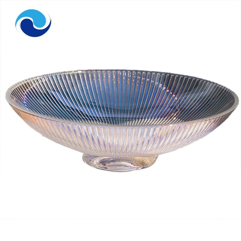 Đĩa Đựng Thức Ăn Trong Suốt Họa Tiết Kẻ Sọc