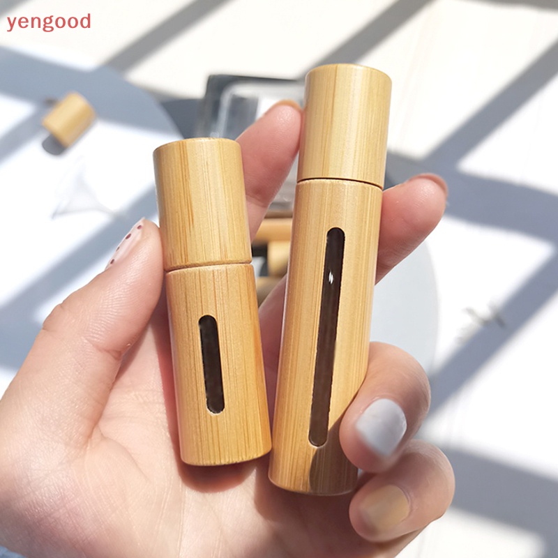 Bình Rỗng Đựng Dầu Bằng Gỗ Tre Dung Tích 1 / 3 / 5 / 10ml Tiện Dụng