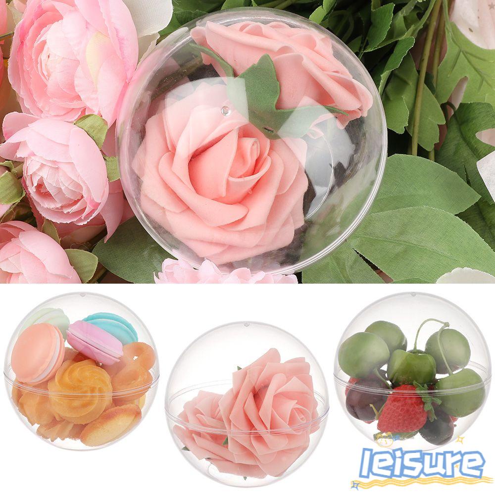 LEISURE Hộp Đựng Kẹo Trong Suốt Dùng Trang Trí DIY