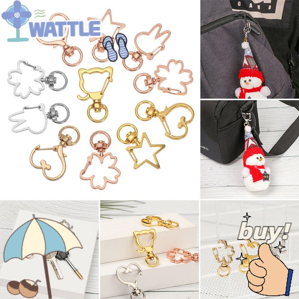 WTTLE Bộ 5 Móc Khóa Kim Loại Tự Làm Tiện Dụng