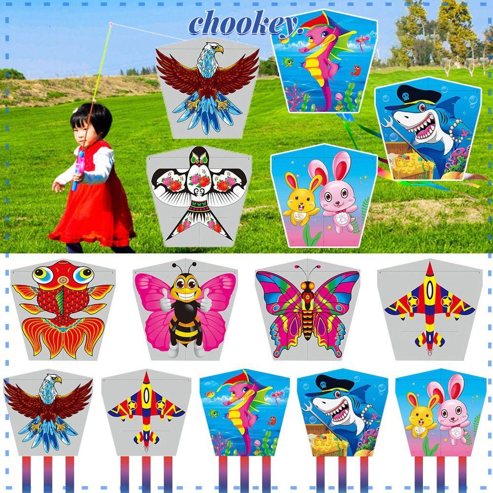 CHOOKEY Diều Đồ Chơi Bằng Nhựa Hình Bướm Hoạt Hình Cho Trẻ Em