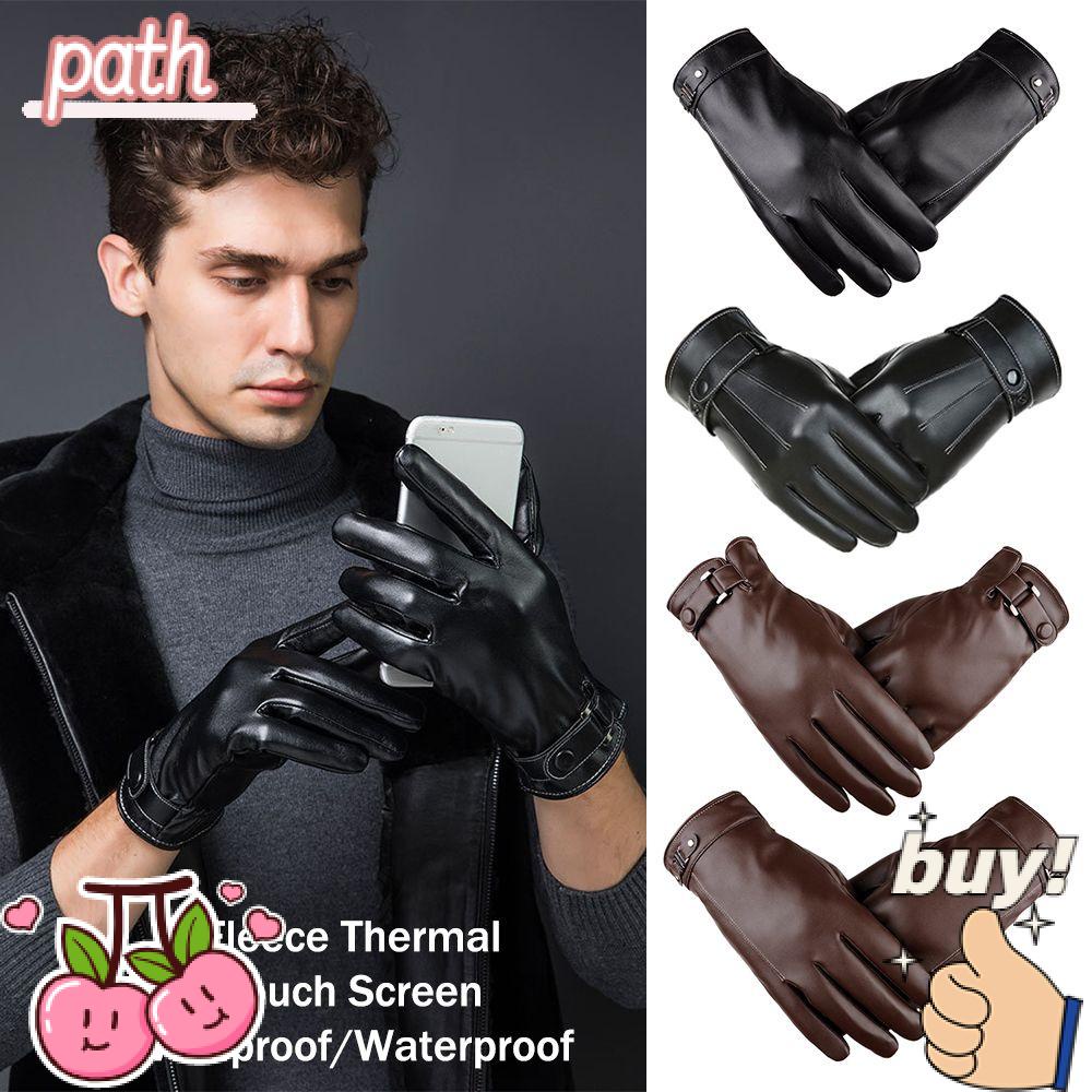 PATH Găng Tay Lái Xe Bằng Da Chống Thấm Nước Tiện Dụng Dành Cho Nam