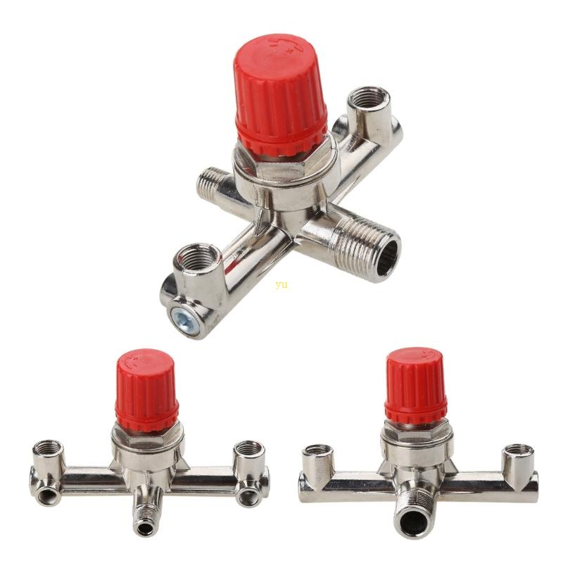 Double Outlet Tube Alloy Air Compressor Switch Pressure Regulator for