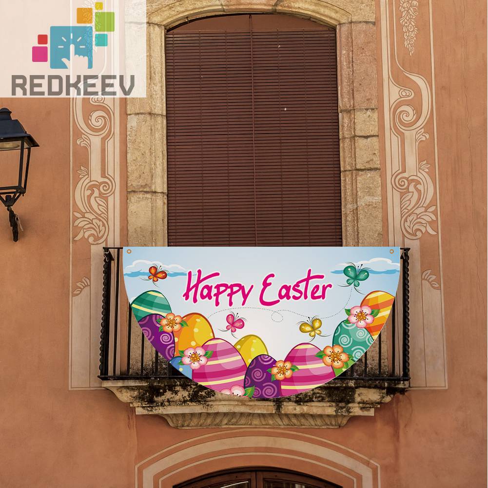 Cờ Trang Trí Hình Thỏ Hoạt Hình Chống Thấm Nước