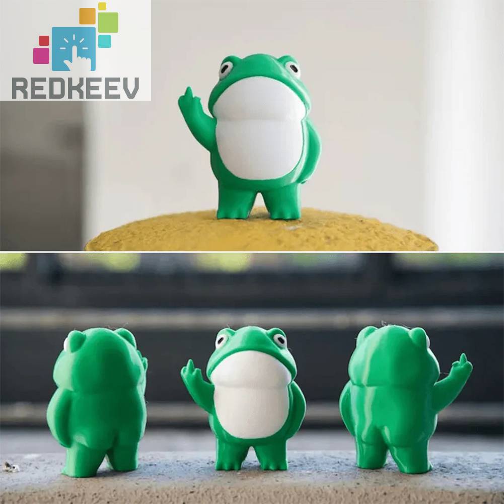 Mô Hình Chú Ếch Đứng Sáng Tạo Dễ Thương Chống Thấm Nước Trang Trí Nhà Cửa