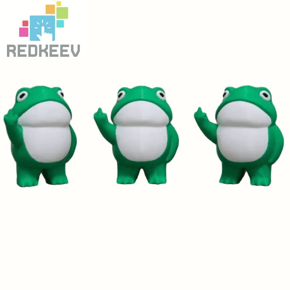 Mô Hình Chú Ếch Đứng Sáng Tạo Dễ Thương Chống Thấm Nước Trang Trí Nhà Cửa