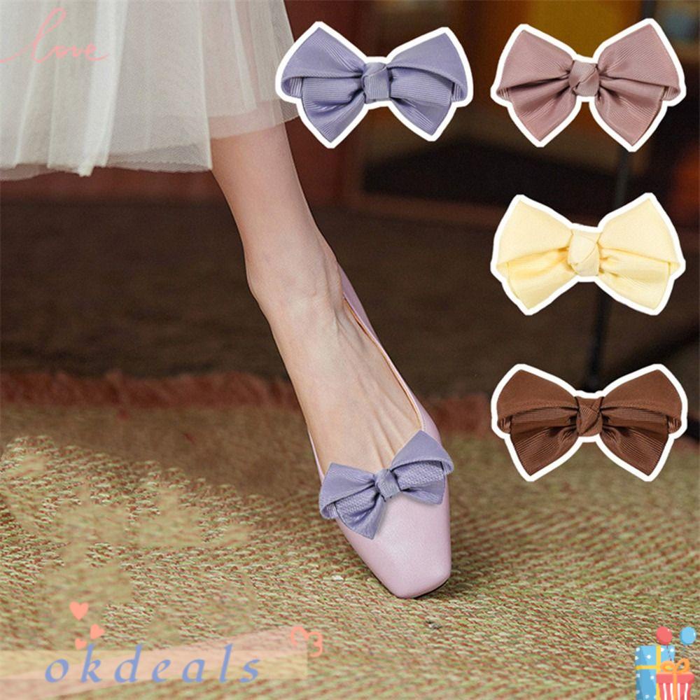 OKDEALS Set 2 Nơ Trang Trí Giày Cho Cô Dâu