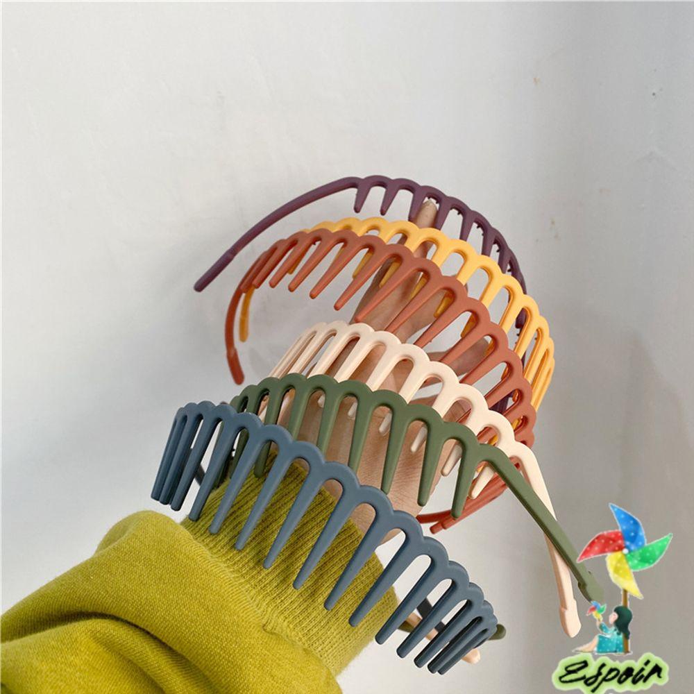 ESPO Băng Đô Cài Tóc Màu Đen Gợn Sóng Thời Trang Cho Nam